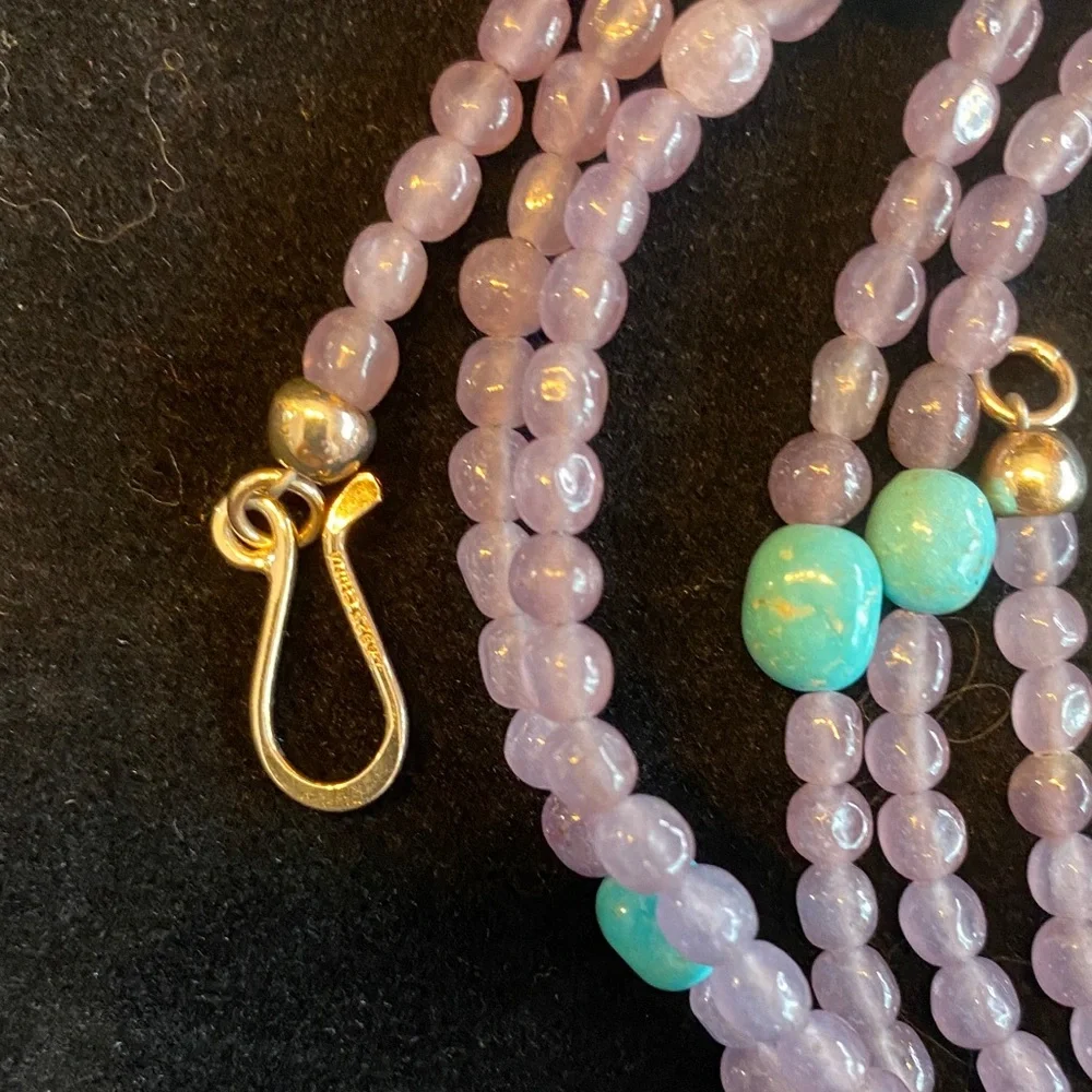 Jay King Desert Rose Amethyst and Turquoise 60 inch Necklace(131) - Picture 4 of 4